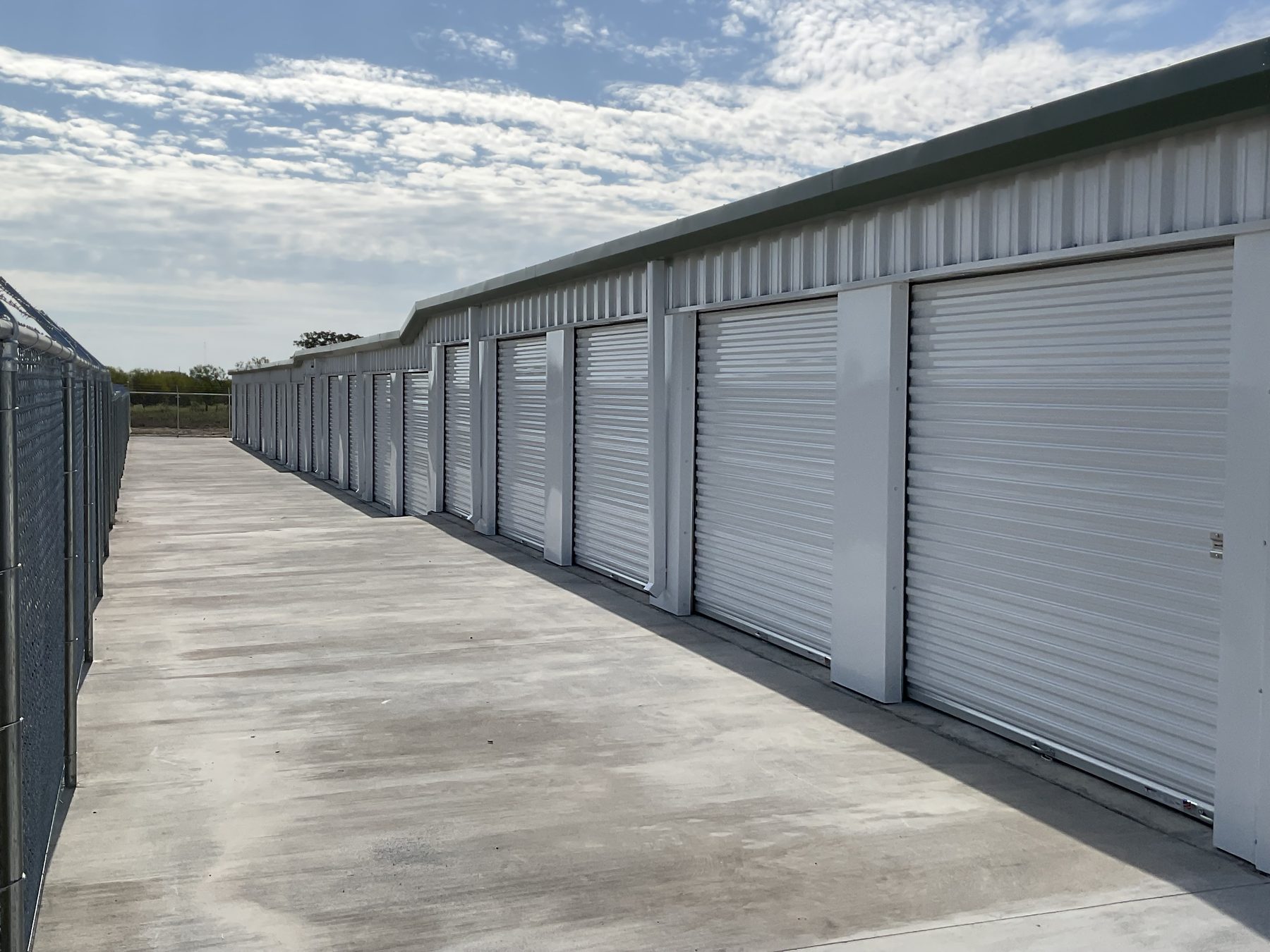 Storage unit doors at Devine Self Storage